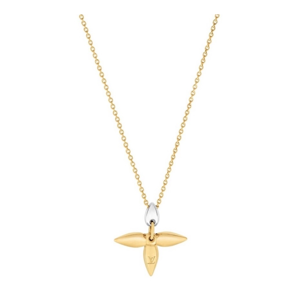 NOT For Sale…Louis Vuitton Gold and Silver Pendant Necklace